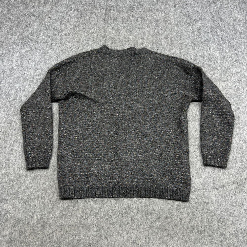 Jucca Sweater Womens Small Gray Mohair Blend V Neck Knit Pullover Made Italy‎ - Picture 2 of 16